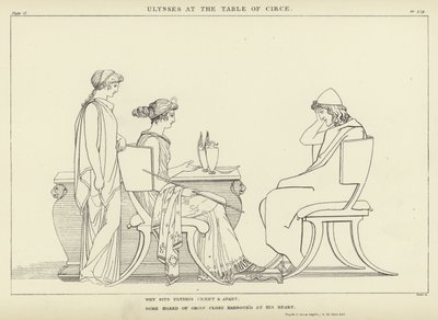 Ulysses at the Table of Circe by John Flaxman